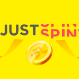 Justspin.com promotion banner